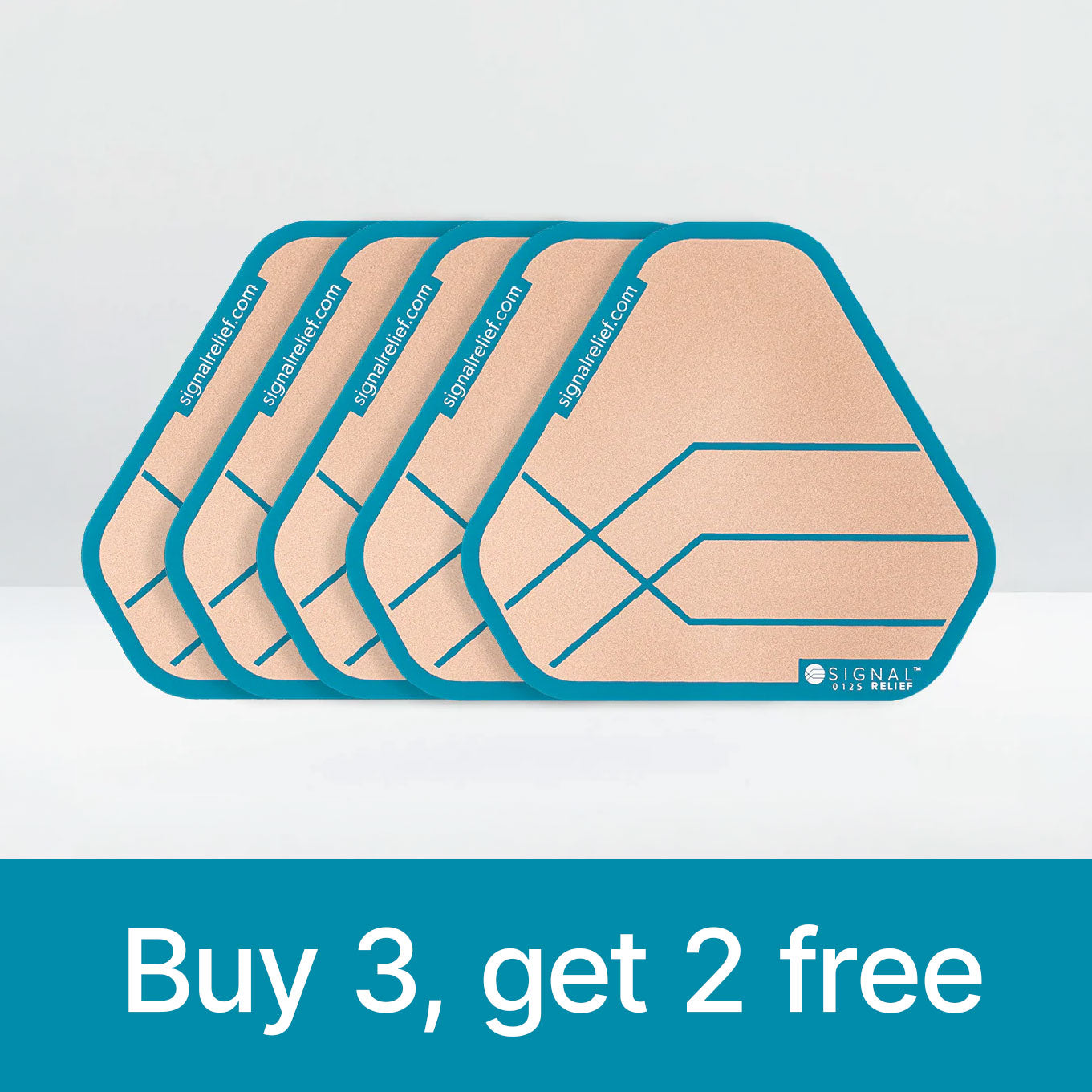 * 5-Pack Signal Relief 4.5" Patch (Save 45%)